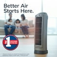 thumbnail image 4 of Lasko 22" 1500W Oscillating 2- Speed Ceramic Tower Space Heater with Remote, Gray, 5538, 4 of 13