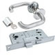 thumbnail image 3 of Cerradura de puerta de acero/ FH - Juego completo de herrajes (manilla en ambos lados) + cerradura (DIN izquierda/derecha y pestillo central) + cilindro de perfil, cerradura de puerta de acero inoxid TUNC Sencillez, 3 of 5