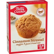 Betty Crocker Cinnamon Streusel Muffin and Quick Bread Mix, 13.9 oz.