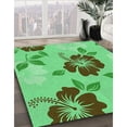 thumbnail image 2 of Ahgly Company Indoor Rectangle Patterned Dark Lime Green Area Rugs, 5' x 8', 2 of 6