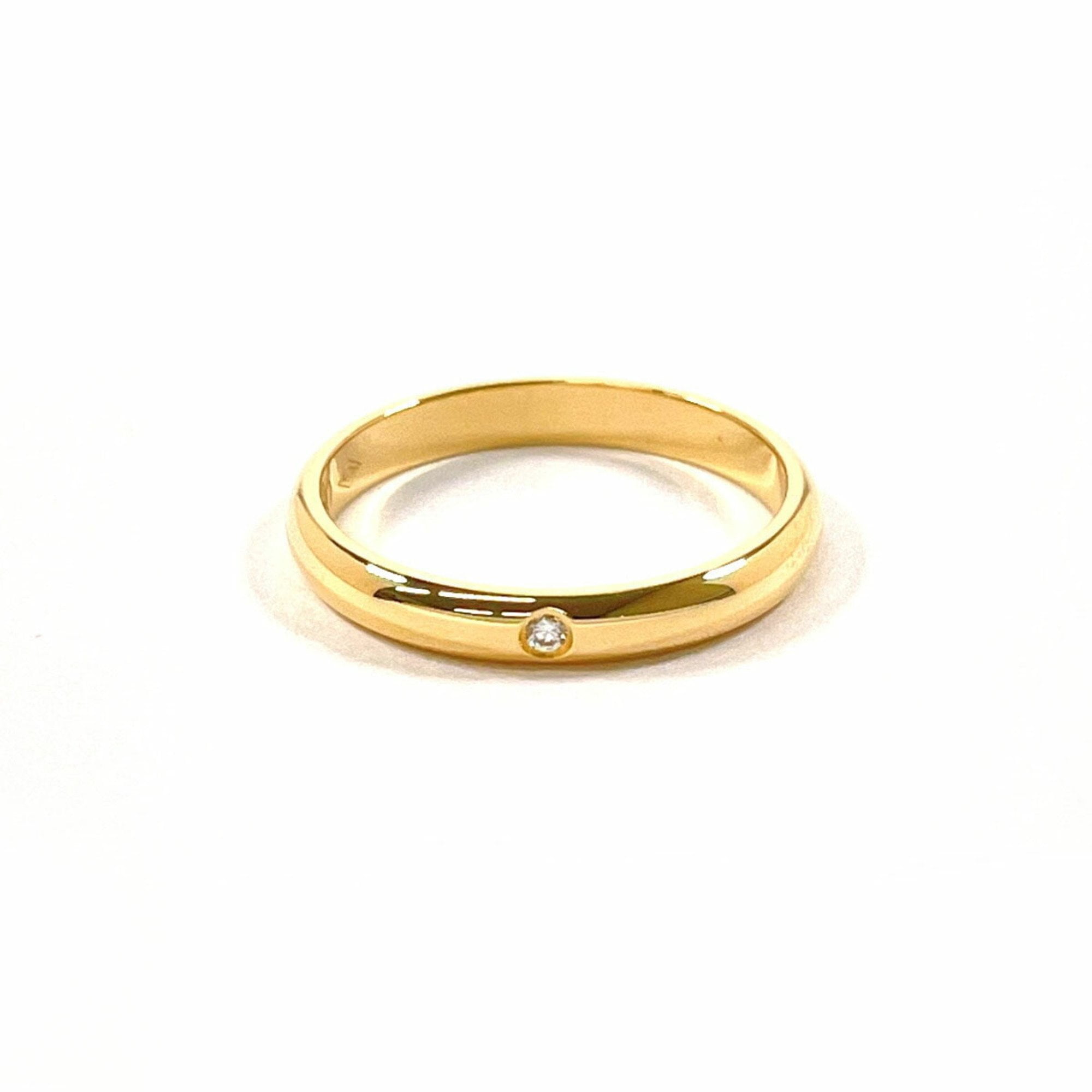 Pre-Owned CARTIER 1895 Wedding Ring, 18K Yellow Gold/Diamond, 8.5 Gold, YHB628... (Good)