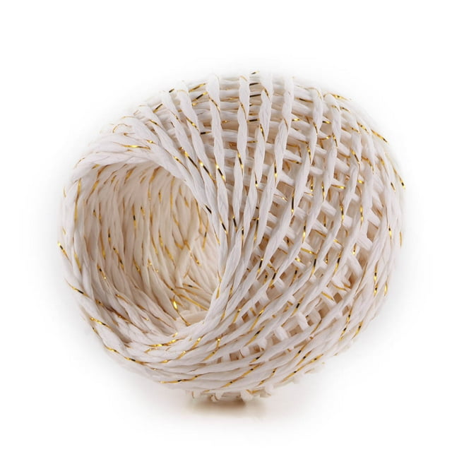 Natural Paper Rope Gift Box String Rope Floral Craft Wedding Birthday Party Tags Wrap Decoration Party Supplies