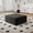 Black, variant on LUCKHAO 27.5" Ottoman Seat, Corduroy Upholstered Deep Seat, Comfy Cloud Couch with Movable Ottoman, DIY Combination, Plush Corduroy,Green