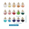 thumbnail image 3 of EOEMY 90Pc Round Glass Ball Penadnts Colorful Cute Hang Dangle Charms Ornament 21~22mm, 3 of 8