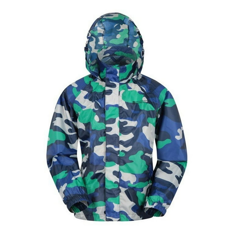 Mountain Warehouse Boys Girls Pakka Camo Waterproof Jacket Walmart