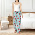 thumbnail image 5 of Uemuo Watermelon Pattern Women's Wide Leg Palazzo Lounge Pants with Pockets Light Weight Loose Comfy Casual Pajama Pants-XX-Large, 5 of 9