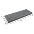 thumbnail image 7 of Pure Era Bullnose 9" x 30" Carpet Stair Treads Protector Cover Indoor Non Slip Self Adhensive (Set of 2,Gray), 7 of 7