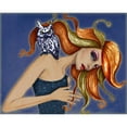 thumbnail image 3 of Goddess, Jami 14x12 Black Modern Framed Museum Art Print Titled - Owl I, 3 of 5