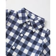 thumbnail image 4 of Yuremba Toddler Boys Clothes Summer Boy Clothes 3T Plaid Short Sleeved Shirt Jeans Clothing Pants Set Boy Outfits 4T, 4 of 5