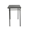 20" x 48" Resin Top Folding Table, Black