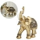 thumbnail image 5 of Estatua De Elefante, Regalo De Estatuilla Duradera, Resina Sintética Dorada Delicada Para Bar, Gabinete De Vino, Decoración ANGGREK Figurine Gift, 5 of 8