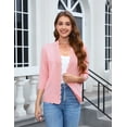 thumbnail image 2 of Women's V Neck Button Down Knitwear Long Sleeve Soft Basic Knit Cardigan Sweater, 2 of 6