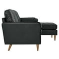 thumbnail image 2 of Valour 78" Leather Apartment Sectional Sofa, 2 of 7