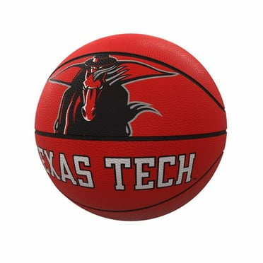 Logo Brands  TX Tech Mascot Official-Size Rubber Basketball
