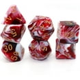 thumbnail image 4 of Glaciersei Dice Set Red Mix White Dice for Dungeon and Dragons D&D Polyhedral Dice, 4 of 5