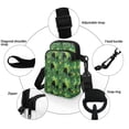 thumbnail image 5 of HELLHERO Cat and Butterfly Pattern Double Deck Crossbody Sling Bags Polyester for Men, Women, 5 of 7