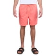 thumbnail image 4 of Men's 6" Elastic Waist Twill Cargo Shorts, Coral, L, 4 of 5