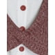 thumbnail image 3 of Tamaño más 2 en 1 botón frontal bicolor jersey de punto Rosegal  Camisetas sin mangas de talla grande, 3 of 5