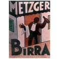 thumbnail image 2 of Vintage Apple Collection 19x24 White Modern Wood Framed Museum Art Print Titled - Metzger Birra, 2 of 4