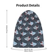 thumbnail image 4 of Honeii Shark Wearing Swim Ring Print Kids Knit Beanie Watch Hat ,Knit Cap for Boys and Girls, 4 of 7