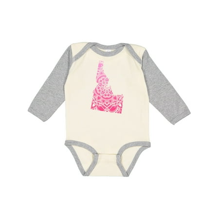 

Inktastic Idaho Silhouette Mandala Gift Baby Boy or Baby Girl Long Sleeve Bodysuit