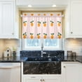 thumbnail image 5 of Yayeee Kitchen Curtains Tier Pair Light Filtering 27"x36" Rod Pocket Short Cafe Window Panel, Cartoon Citrus, 5 of 7
