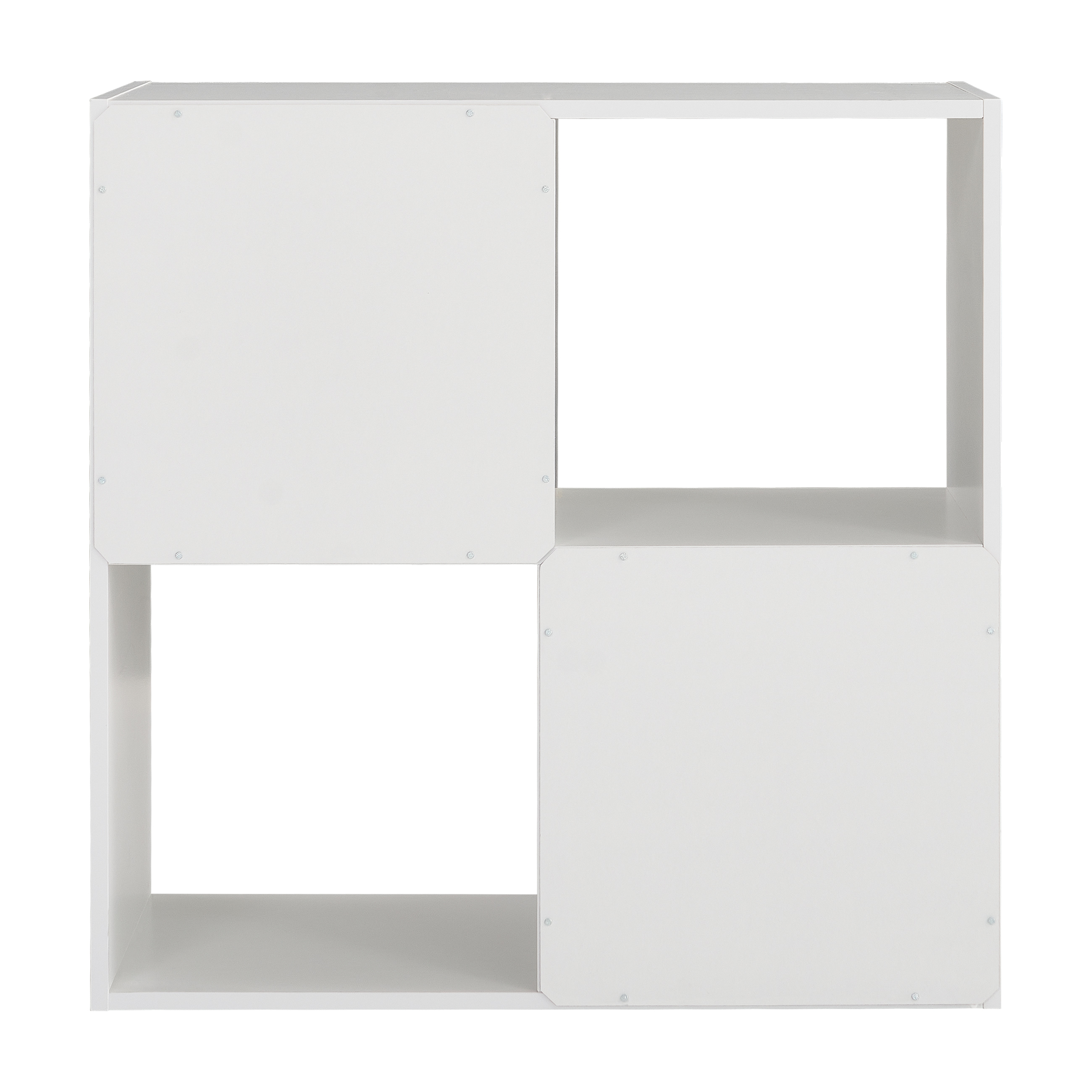 Mainstays 4-Cube Storage Organizer Bookcase, White photo 5
