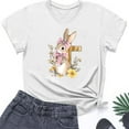 thumbnail image 4 of Tnhcen T-Shirts pour Femmes d'Été, Nouveauté, Pâques, Imprimé Mignon, Col Rond, Manches Courtes – T-Shirts Basiques Grande Taille, P-3TG, Hauts en Polyester Respirant, 4 of 4