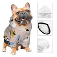 thumbnail image 3 of Cauagu Cute Hand Drawn Bear Pattern Winter Pet Hoodie Sweatshirts- Dog Hoodie Sweater with Leash Hole - Cute Dog Hoodie - Pet Clothes Puppy Cat Custume -Small, 3 of 8