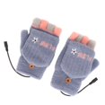 thumbnail image 4 of Fingerless Heating Warmer, Stretchy 3 Heat Levels Fit Comfortably Convenient Double Sided Heating Heating Mitten Gloves  for Riding for Autumn for Typing, 4 of 8