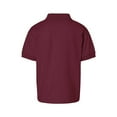 thumbnail image 7 of Gildan Youth DryBlend Jersey Polo, Short Sleeve Shirt, Classic Fit, Maroon, Sizes S-XL, Pack 1, 7 of 7