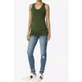 thumbnail image 4 of Women's Premium Cotton Vest Basic Soft Stretch Racerback Tank Top Solid Color, 4 of 8