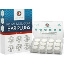 Medi Grade Premium Silicone Ear Plugs for Sleep, 6 Pairs, 27dB - Mouldable and Reusable Noise Cancelling Silicone Ear Plugs for Sleeping, Swimming and Concerts - Ear Plugs Noise Cancelling