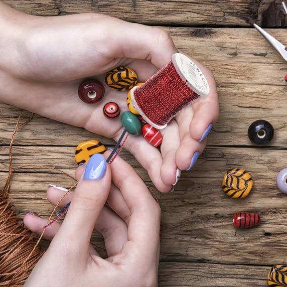 FELTECHELECTR Assorted Color Sewing Rope Plastic Diy Necklace 10Pcs 39.37In Length