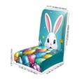 thumbnail image 2 of Easter Chair Covers Set of 2, Stretchable Dining Chair Slipcovers with Bunny and Egg Patterns, Washable Polyester Decorative Covers for Holiday Party Home Decor, Standard, 2 of 6
