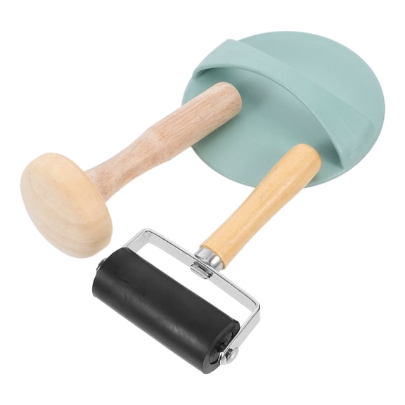 DEEPCRAFF Printmaking Roller Tool Set with Ergonomic Grip for Ink Printing, Art Projects, and Crafting, 1 Complete Set