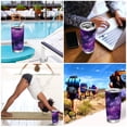 thumbnail image 7 of 11oz Double-Wall Vacuum Insulated Stainless Steel Tumbler with Straws Sports Mugs BPA-Free Purple and Black Tie-dye Texture, 7 of 7