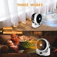 thumbnail image 6 of 1500W Electric Heater, PTC Rapid Heating Air Circulator Fan Heater, Home Portable Space Heater For Room Office, 2-In-1 Heating And Cooling Fan, 6 of 6