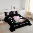 thumbnail image 3 of Ensemble de Literie Licorne Dessin Animé pour Enfants Tout-Petits, Mignon Rêveur, 3 of 6
