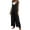 Black, variant on nsendm Womens Pants Female Adult Hammer Jumpsuit Women Summer Wide Leg Jumpsuit Sleeveless V Neck Casual Loose Jumpsuit Comfy Drawstring Overalls (Green, XXL)