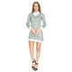 thumbnail image 1 of Vestido Corto Con Cuello Para Mujer Formal Casual Gris gris EG Incógnita 330582, 1 of 5