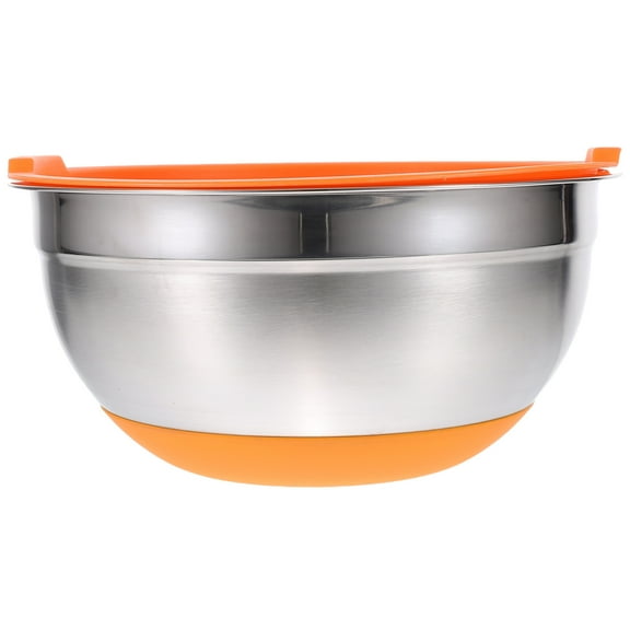 SEWCHICS Stainless Steel Mixing Bowls with Lids for Kitchen Storage Silver