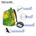 thumbnail image 4 of KLL Bees Pollinates A Yellow Dandelion Print Travel Laptop Backpack - College Backpack Business Work Bag Nurse Bag Casual Daypack for Weekender Business Hiking -Small, 4 of 6