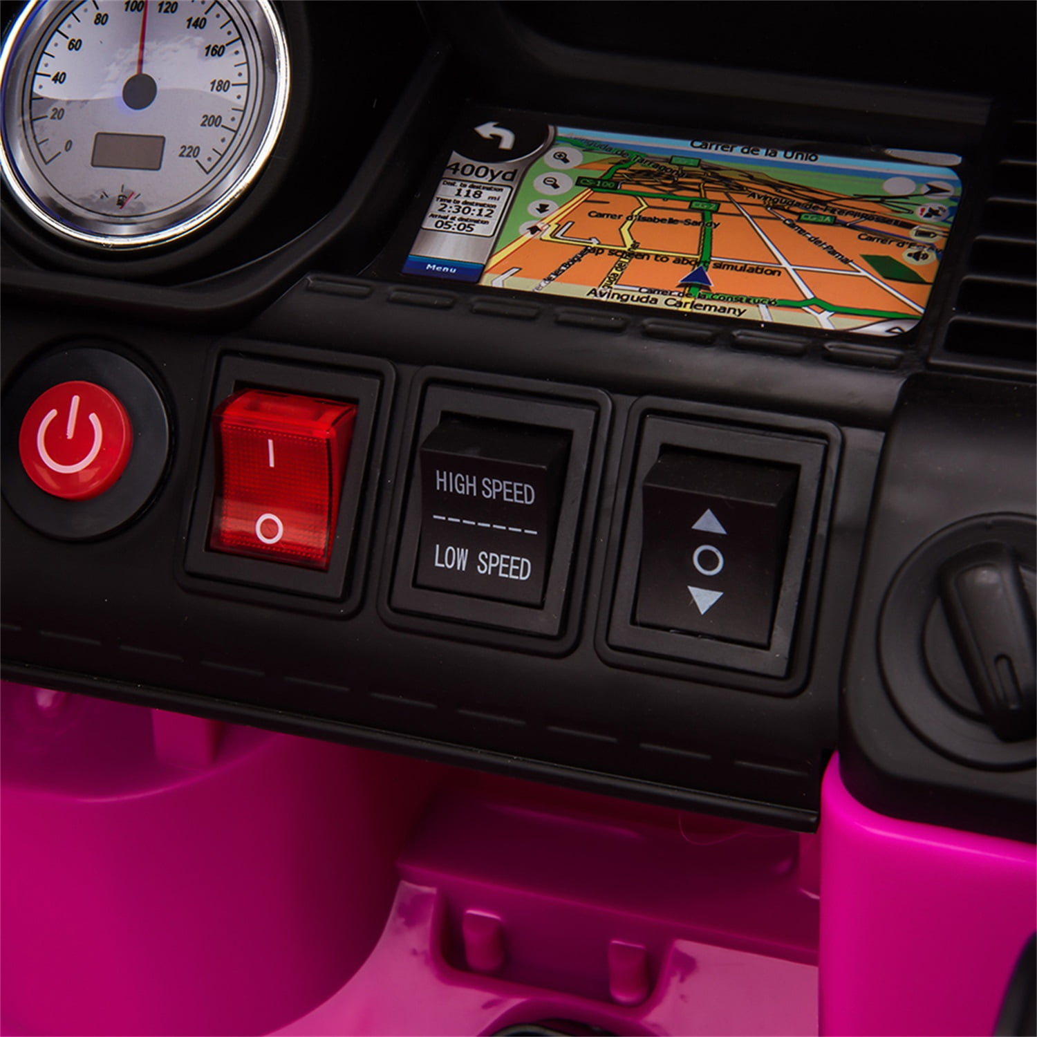 12V Children Police SUV, Kids Ride On Car with Remote Control, Siren Sounds LED Lights, Pink 12V Children Police SUV, Kids Ride On Car with Remote Control, Siren Sounds LED Lights, Pink
