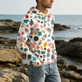 thumbnail image 4 of Fishing Shirts for Men Long Sleeve UV Sun Protection Thumb Holes Hoodie for Swimming Running Hiking Boating, 4 of 7