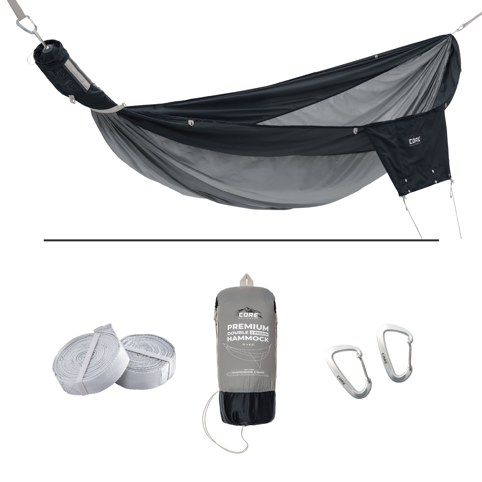 CORE Premium Double Hammock - Gray