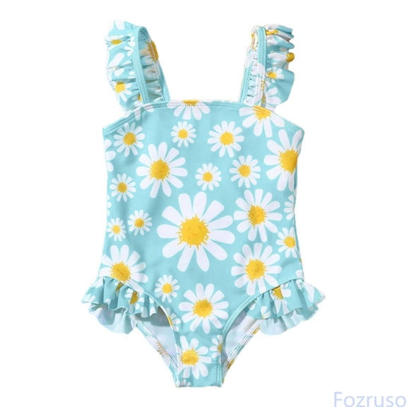 Fozruso Toddler Girl Swimsuit Sport Bikini Set Swimwear Bathing Suit One-Piece Bathing Suit Sizes 18-24 Months