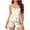 Yellow, variant on QINGFSAP Womens Cami Pajama Sets 2 Piece Cute Print Pjs Soft Tank Top Elastic Waist Shorts Camisole Lounge Set