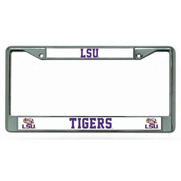 LSU Tigers Chrome License Plate Frame
