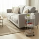 thumbnail image 4 of Carrito de almacenamiento redondo con ruedas de 3 niveles, organizador de plástico transparente para cocina, baño y sala de estar, estante multicapa con ruedas, carrito portátil para un almacenamient, 4 of 6